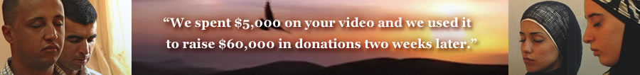 “We spent $5,000 on your video and we used it to raise $60,000 in donations two weeks later.”